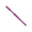Monoart Einmal-Zahnbürste lila, gebrauchsfertig mit Zahnpasta