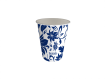 Monoart Pappbecher mit Motiv flower-blau