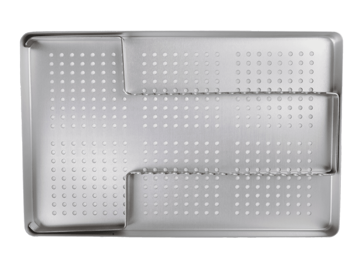 Normtray Aluminium mit Halter für 11 Instrumente