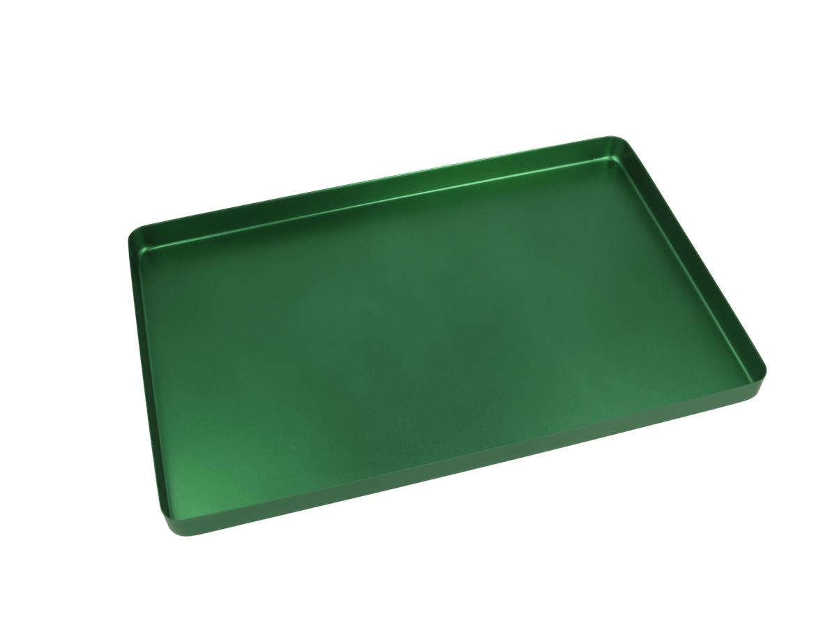 Euronda Aluminium Normtray, 18x28cm, grün