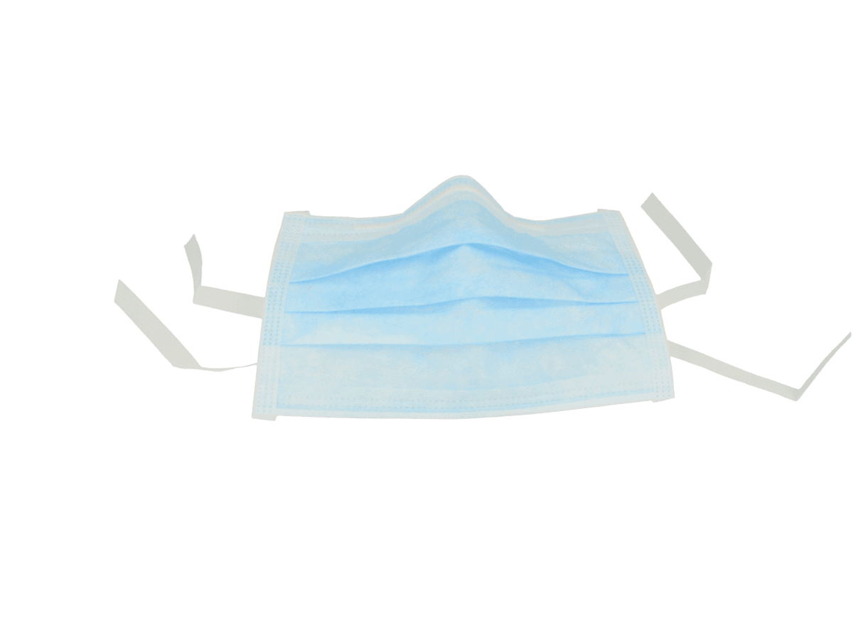 Monoart Mund-Nasenschutz zum Binden blau