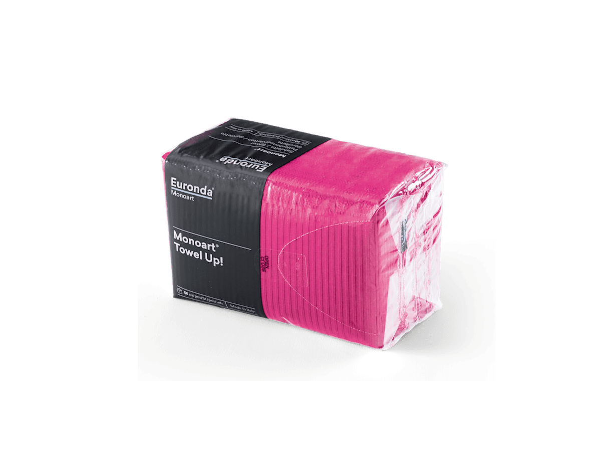 Monoart Towel Up Patientenauflagen pink Hygienepack
