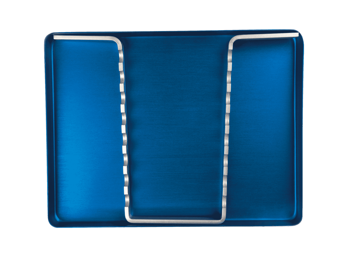 Minitray 14 x 28 cm mit Instrumentenhalter