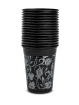 Monoart Mundspülbecher Flower schwarz