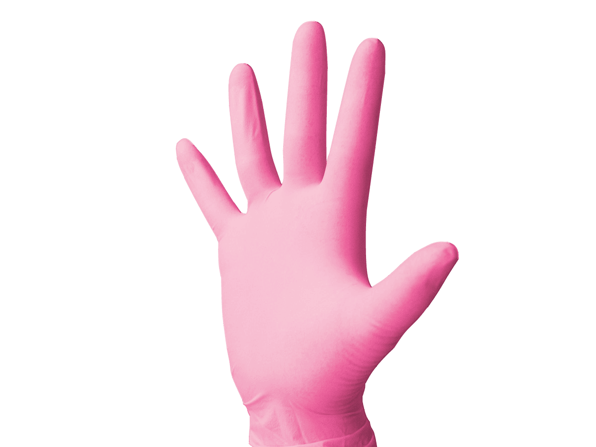 Monoart Einmalhandschuhe Latex, rosa