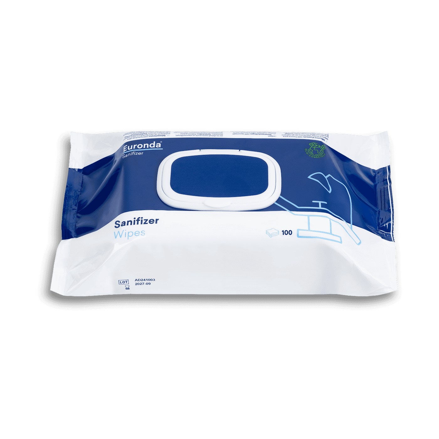 Euronda Sanifizer Wipes Desinfektionstücher Flowpack