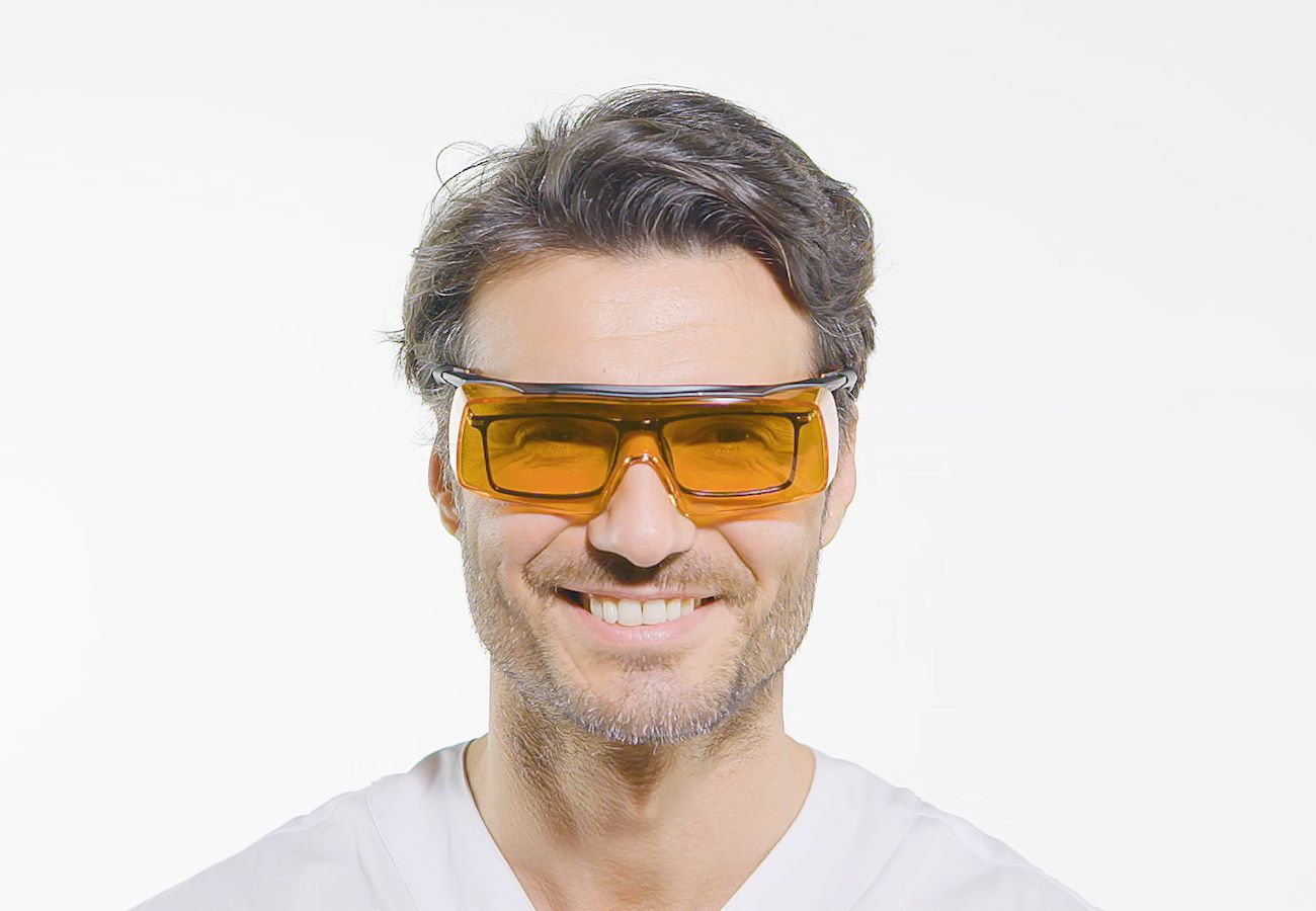 Euronda Schutzbrille Cube orange Herren