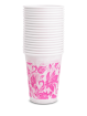 Monoart Mundspülbecher Flower weiß
