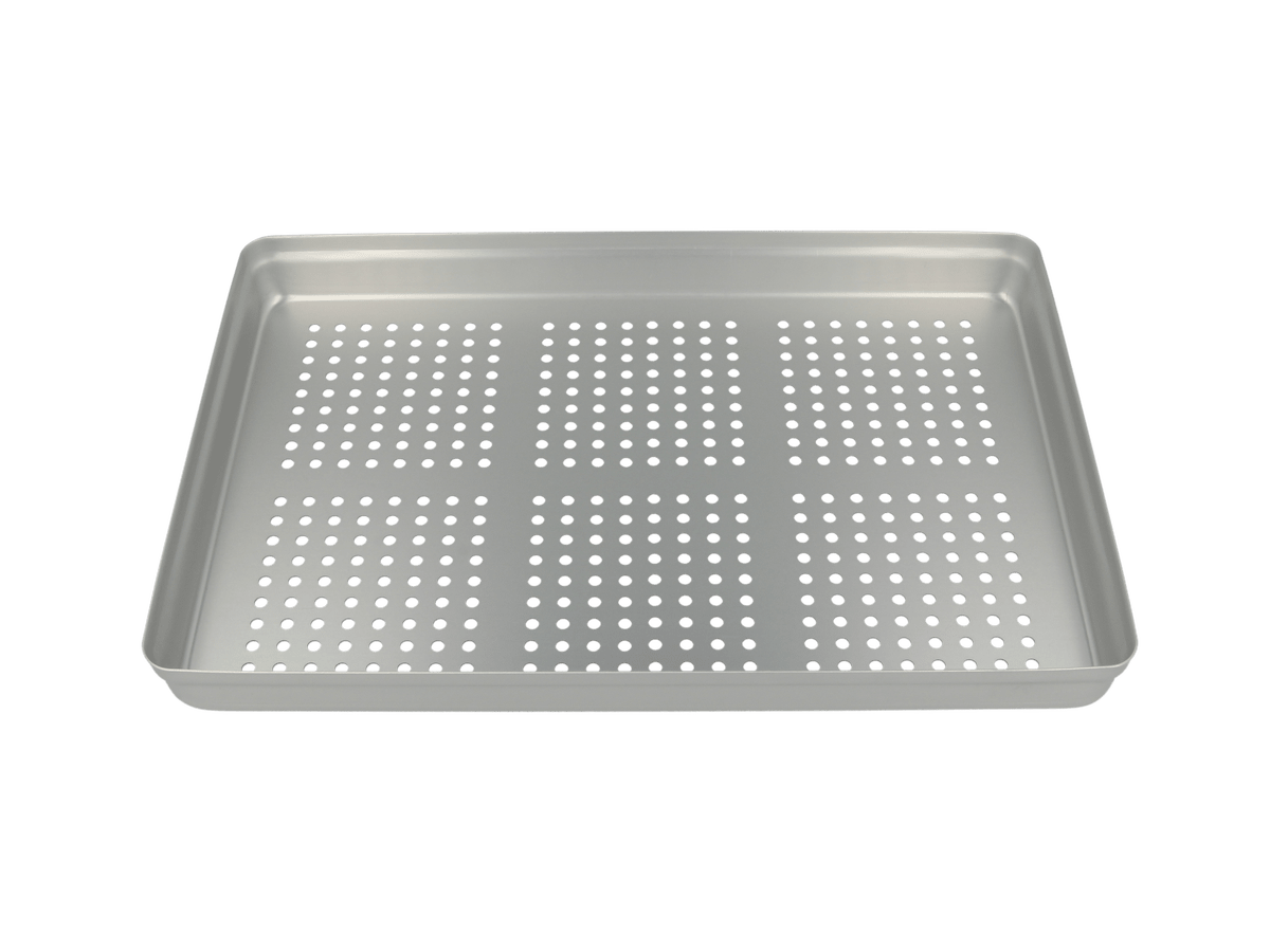 Tray-Deckel silber, gelocht