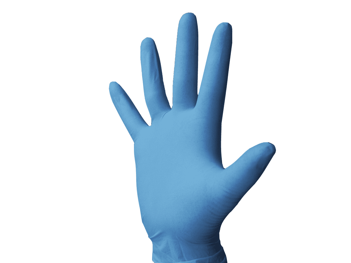 Monoart Einmalhandschuhe Latex, blau